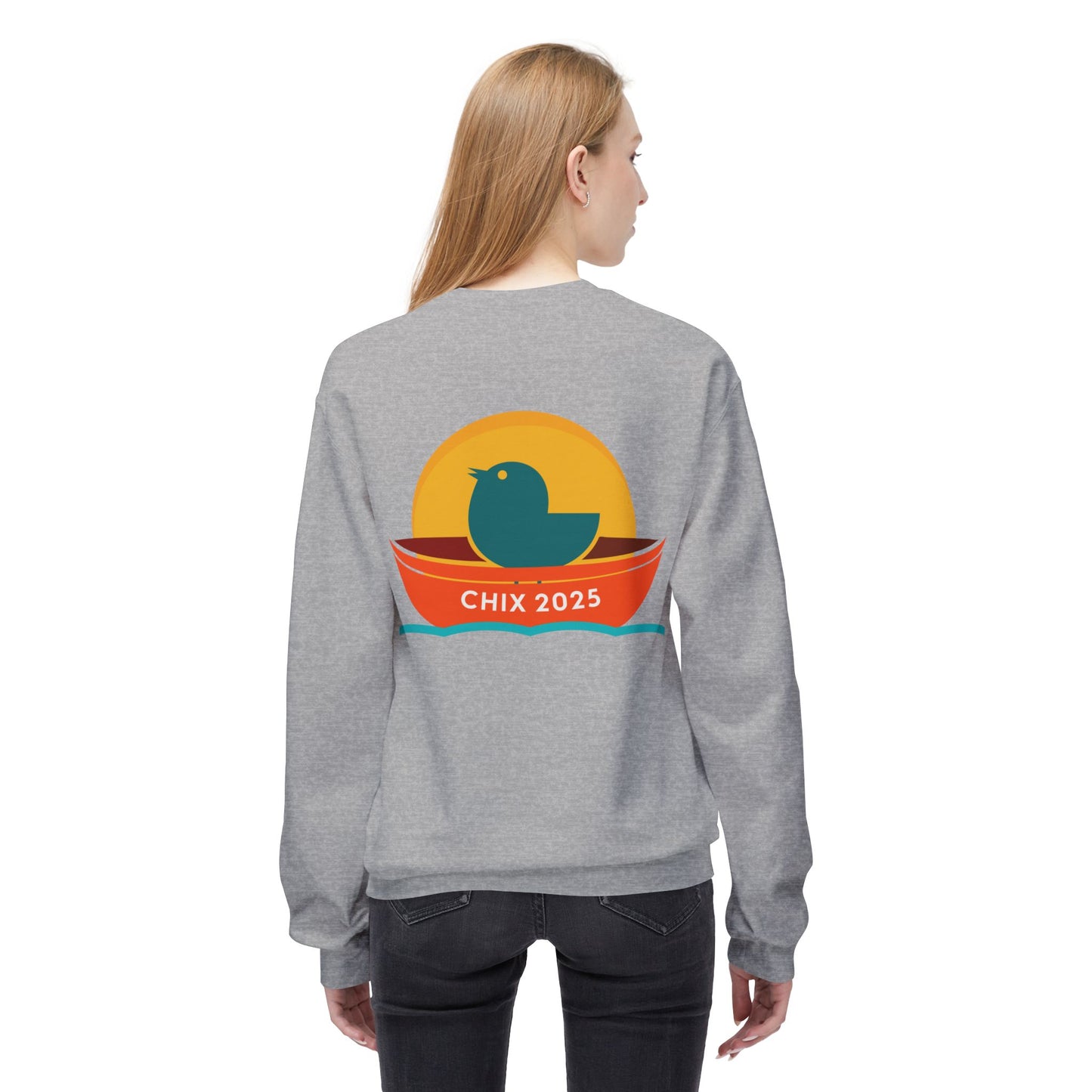 Chix 2025 Sweatshirt -orange and little boat