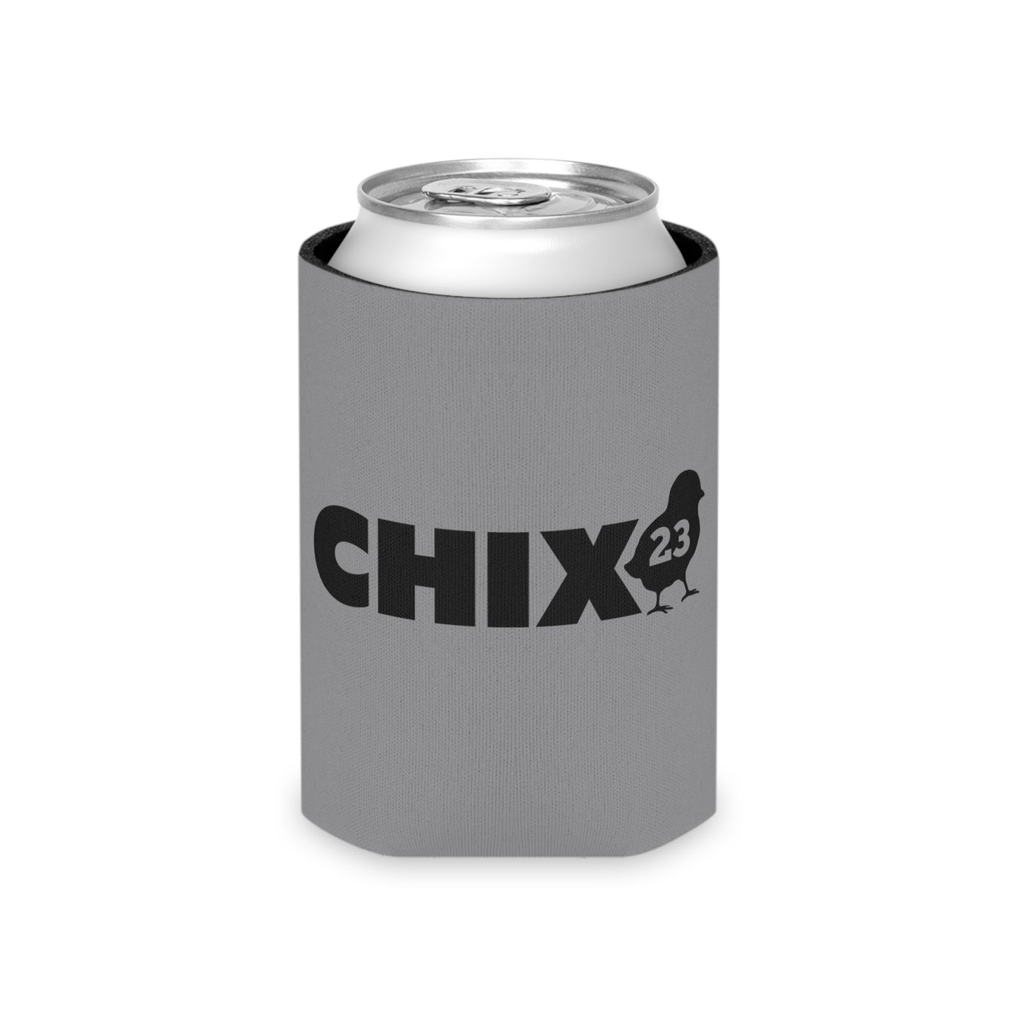 Regular Can Cooler - black on gray
