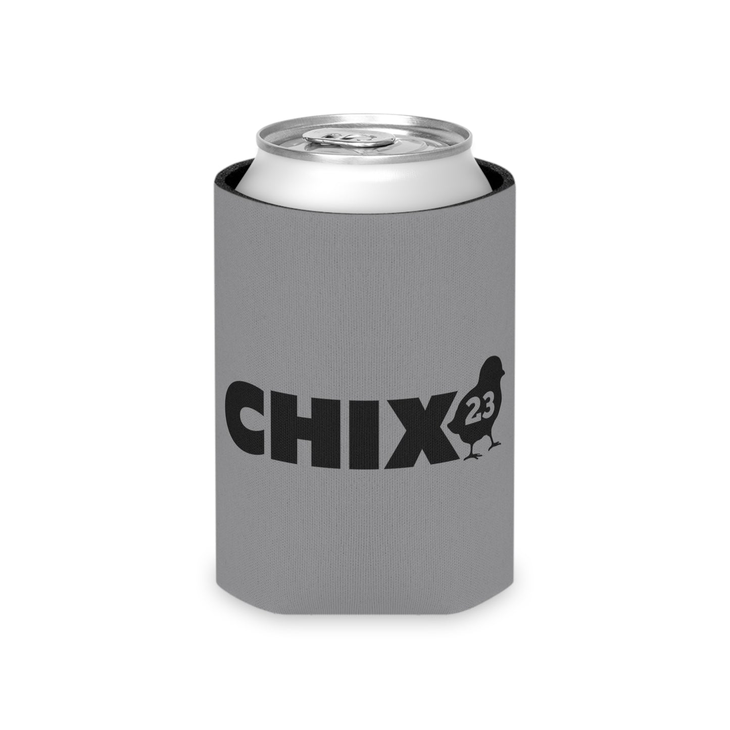 Regular Can Cooler - black on gray