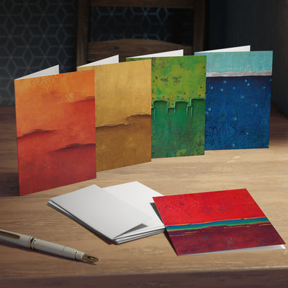 Rainbow Series - Greeting Cards (5-Pack) red, orange, yellow, green, blue
