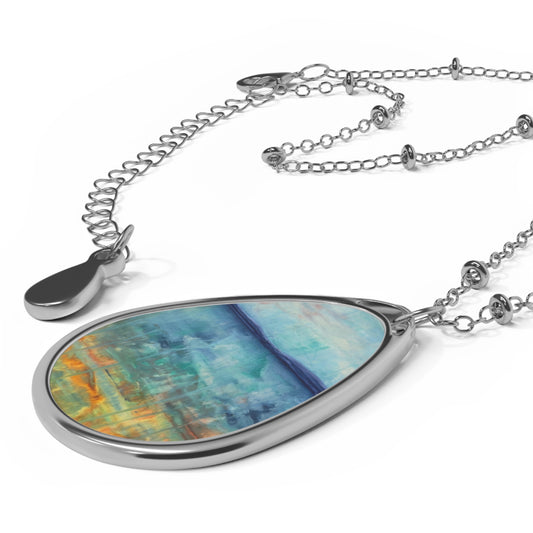 Art Necklace - Liquid Sunset