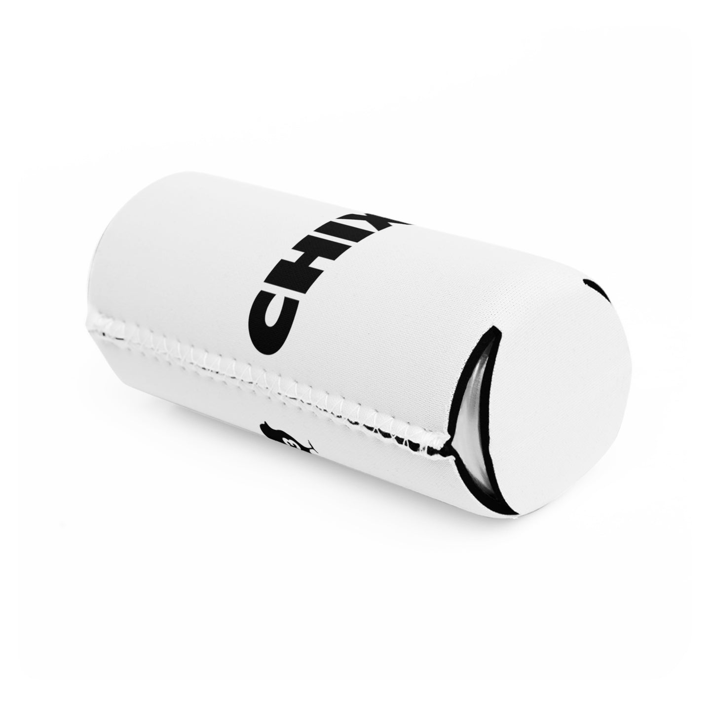 Slim Can Cooler - black on white