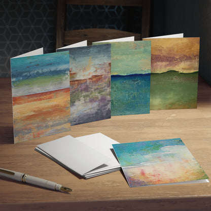 Vertical Abstracts - Greeting Cards (5-Pack)