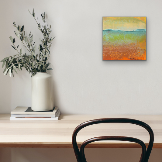 Mesmerizing - small abstract art on the wall over a desk