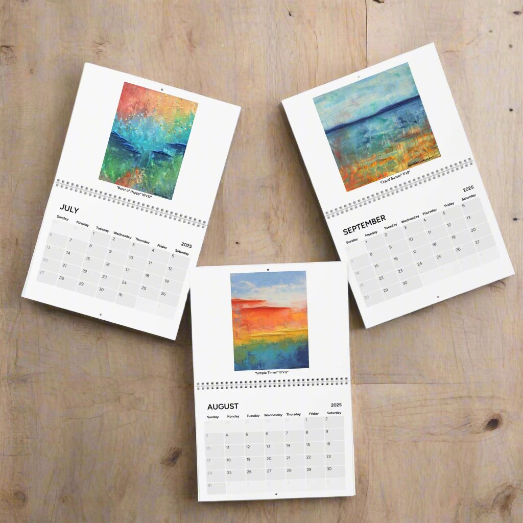2025 Art Calendar - July, August, September