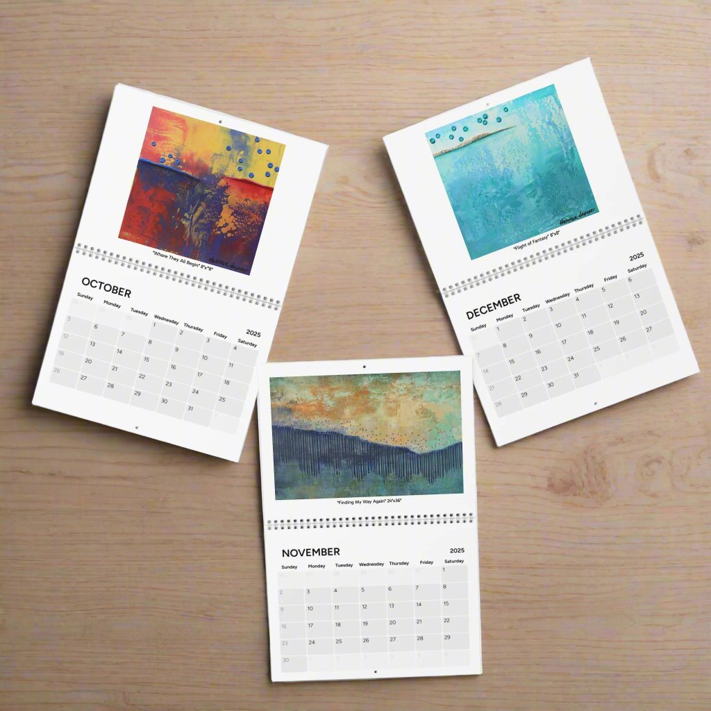 2025 Art Calendar - October, November, December