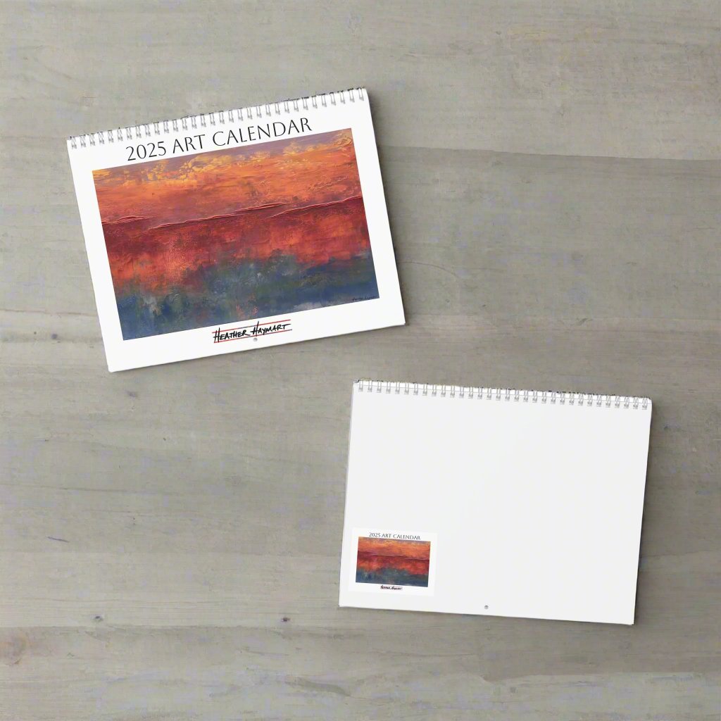 2025 Art Calendar front and back