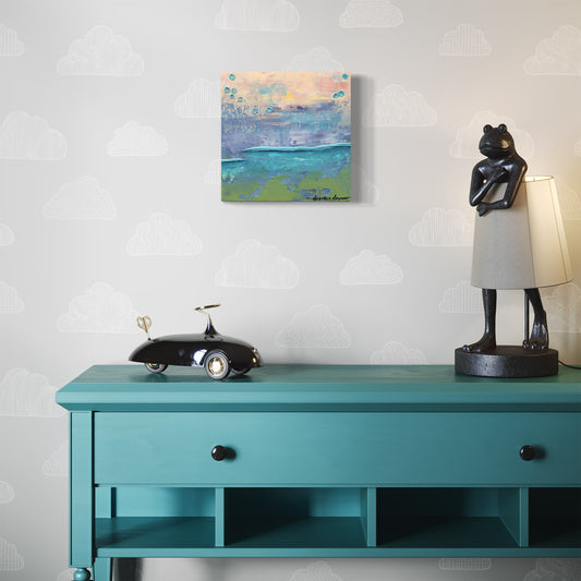 Original small painting on the wall