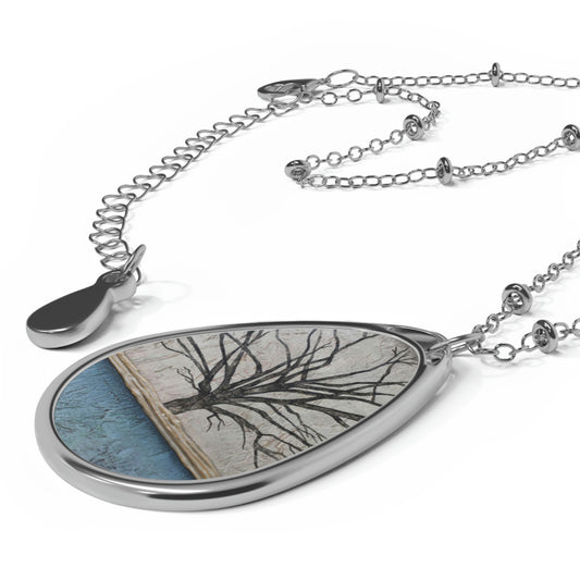 Art Necklace - Peaceful Fog