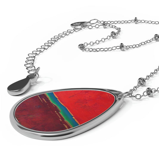 Art Necklace - Rainbow Red 1