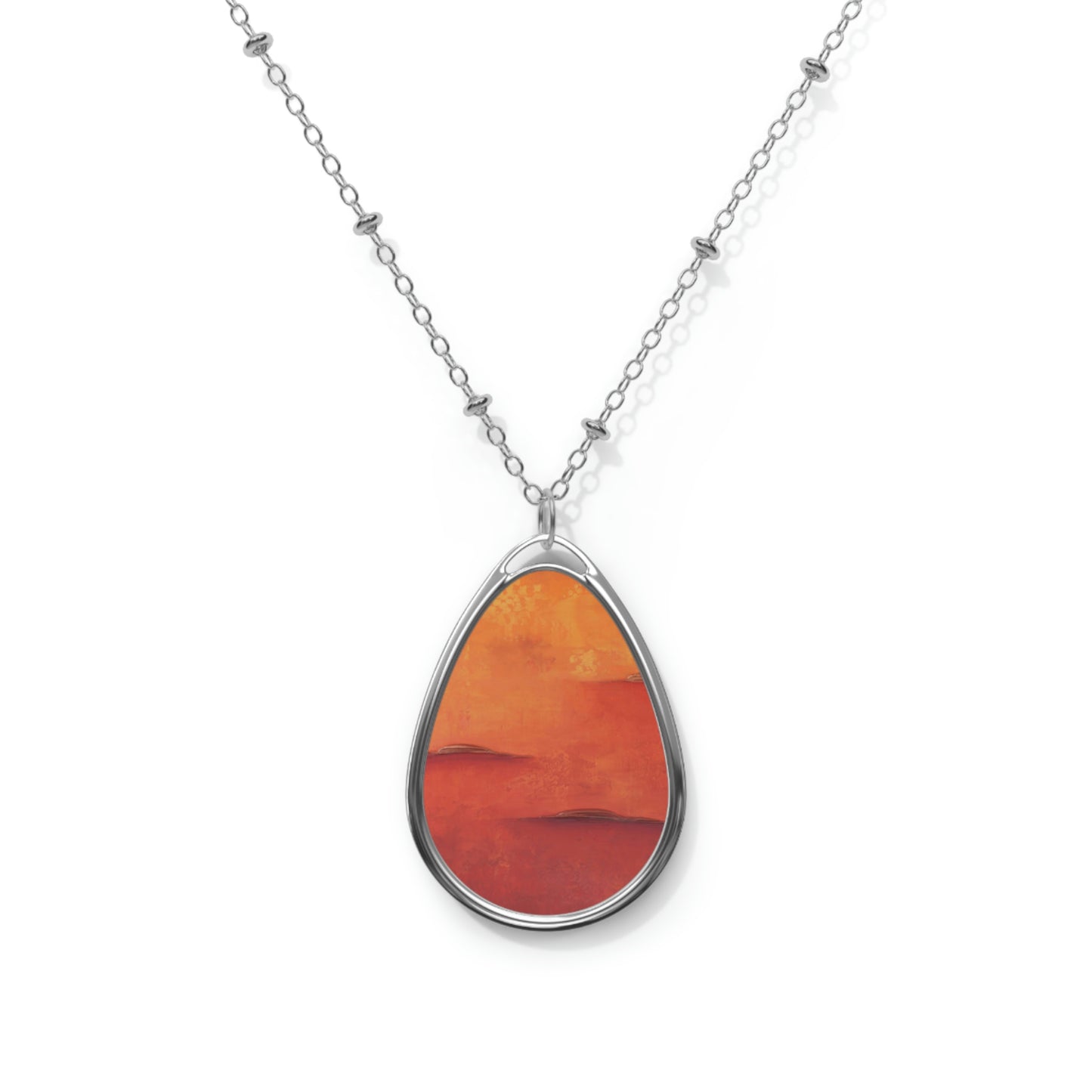 Art Necklace - Rainbow Orange 5