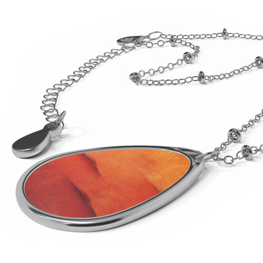 Art Necklace - Rainbow Orange 5