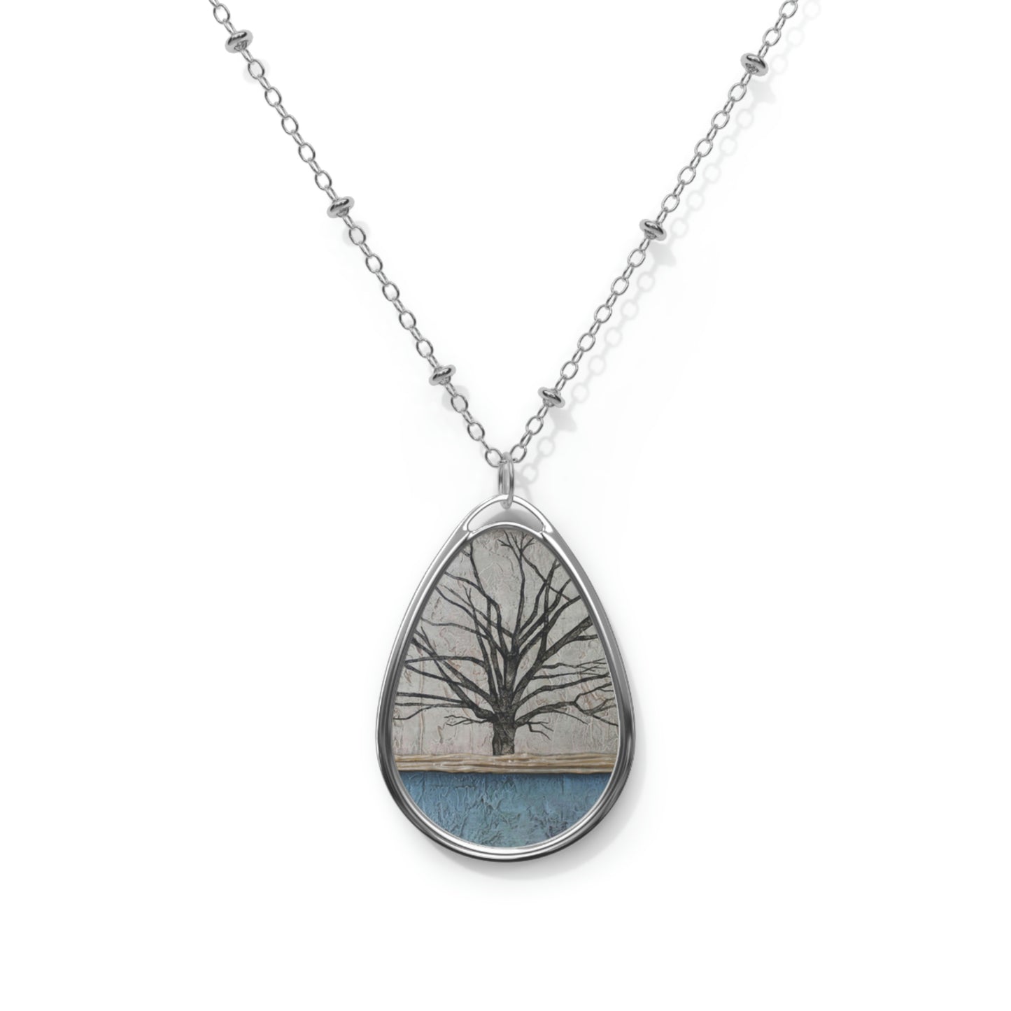Art Necklace - Peaceful Fog
