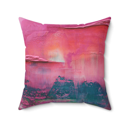 Decorative Art Pillow - Rosy Downpour