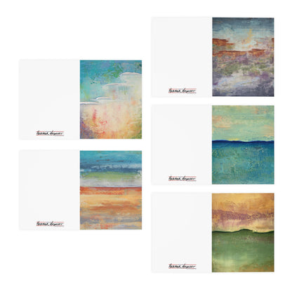 Vertical Abstracts - Greeting Cards (5-Pack)