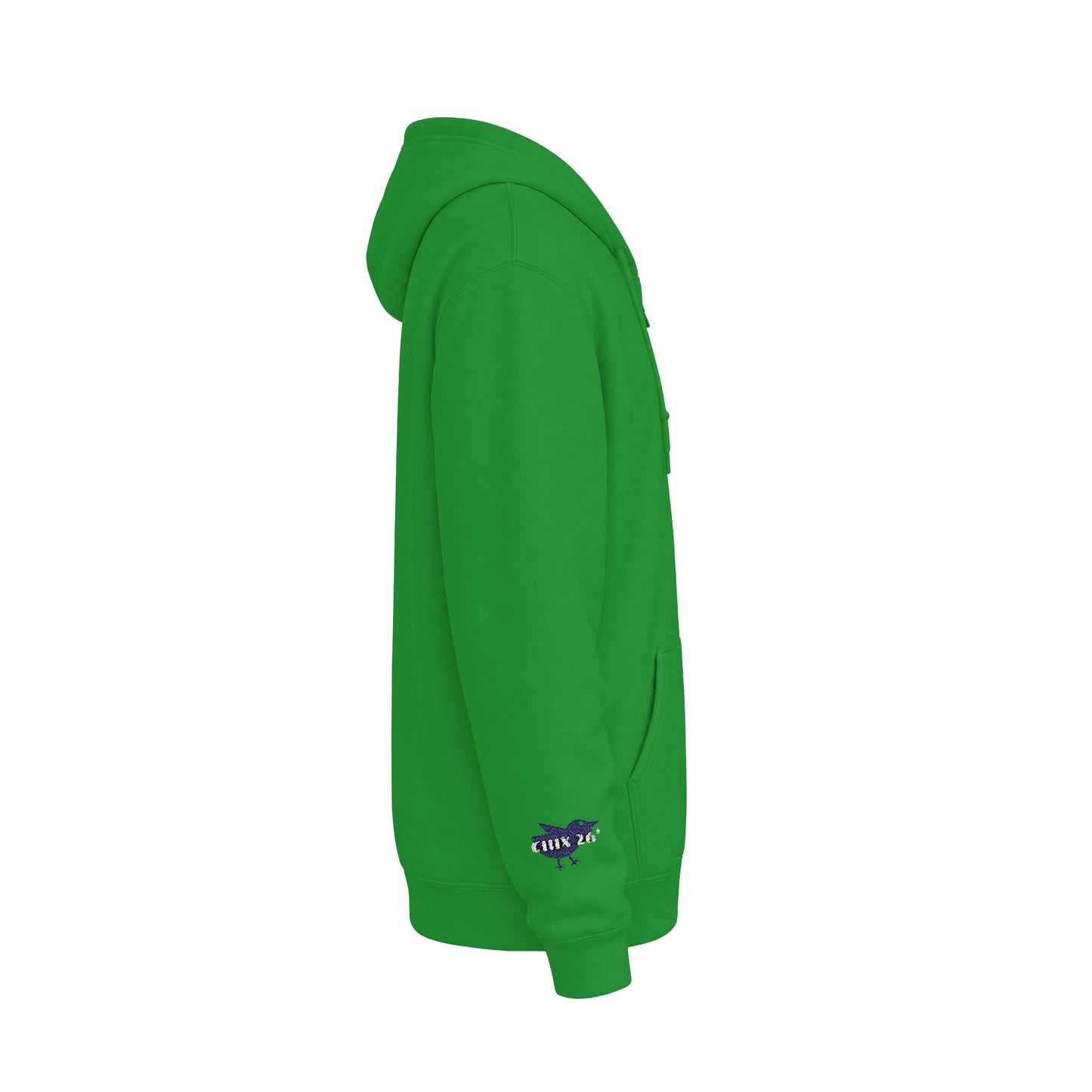 Chix 2026 Full-Zip Hoodie — embroidered dark logos on chest and wrist
