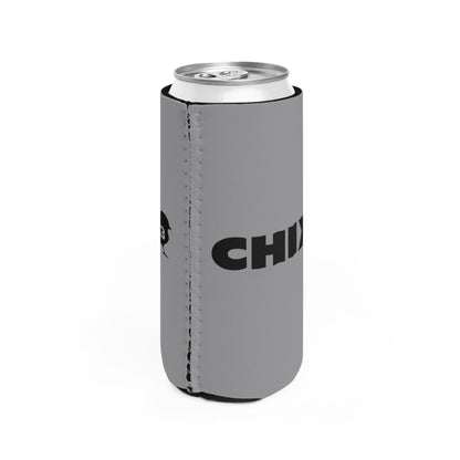 Slim Can Cooler - black on gray