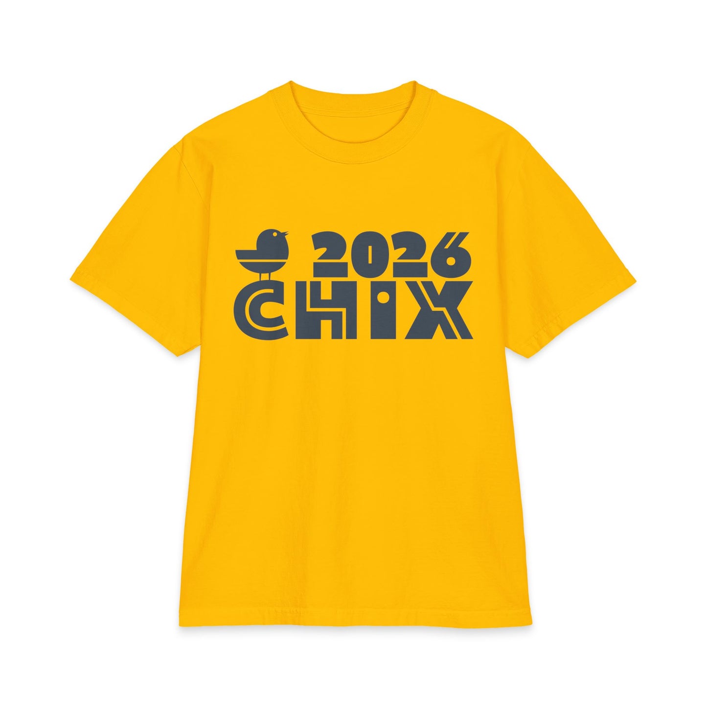 2026 Chix T-Shirt — dark logo on right arm and front