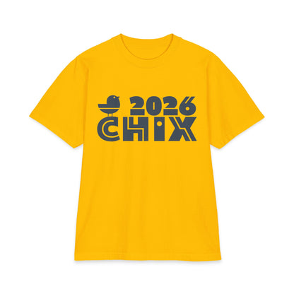 2026 Chix T-Shirt — dark logo on right arm and front