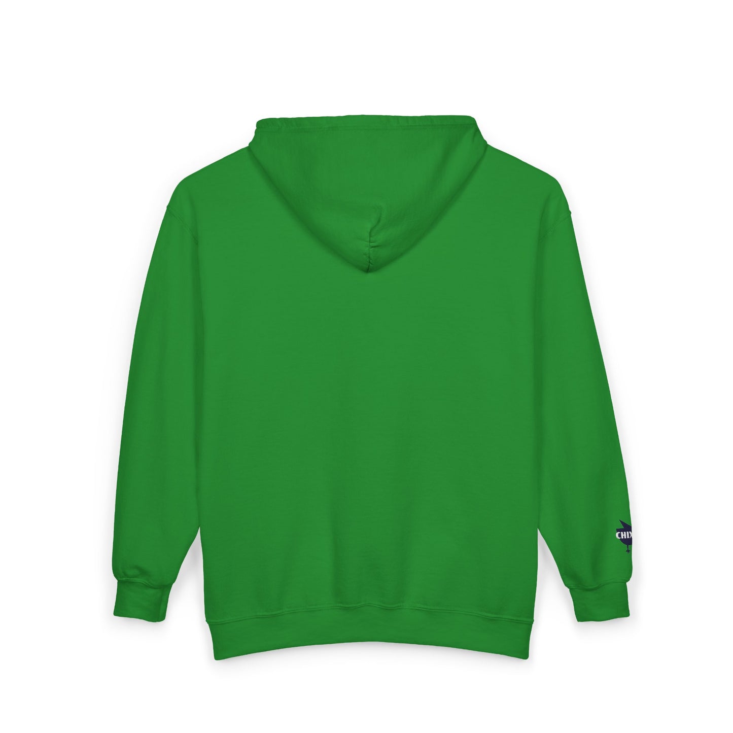 Chix 2026 Full-Zip Hoodie — embroidered dark logos on chest and wrist