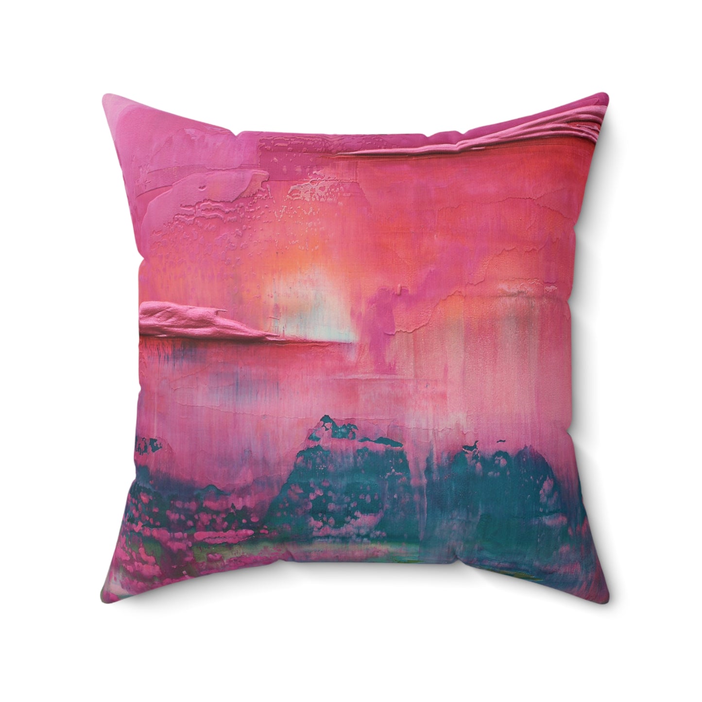 Decorative Art Pillow - Rosy Downpour