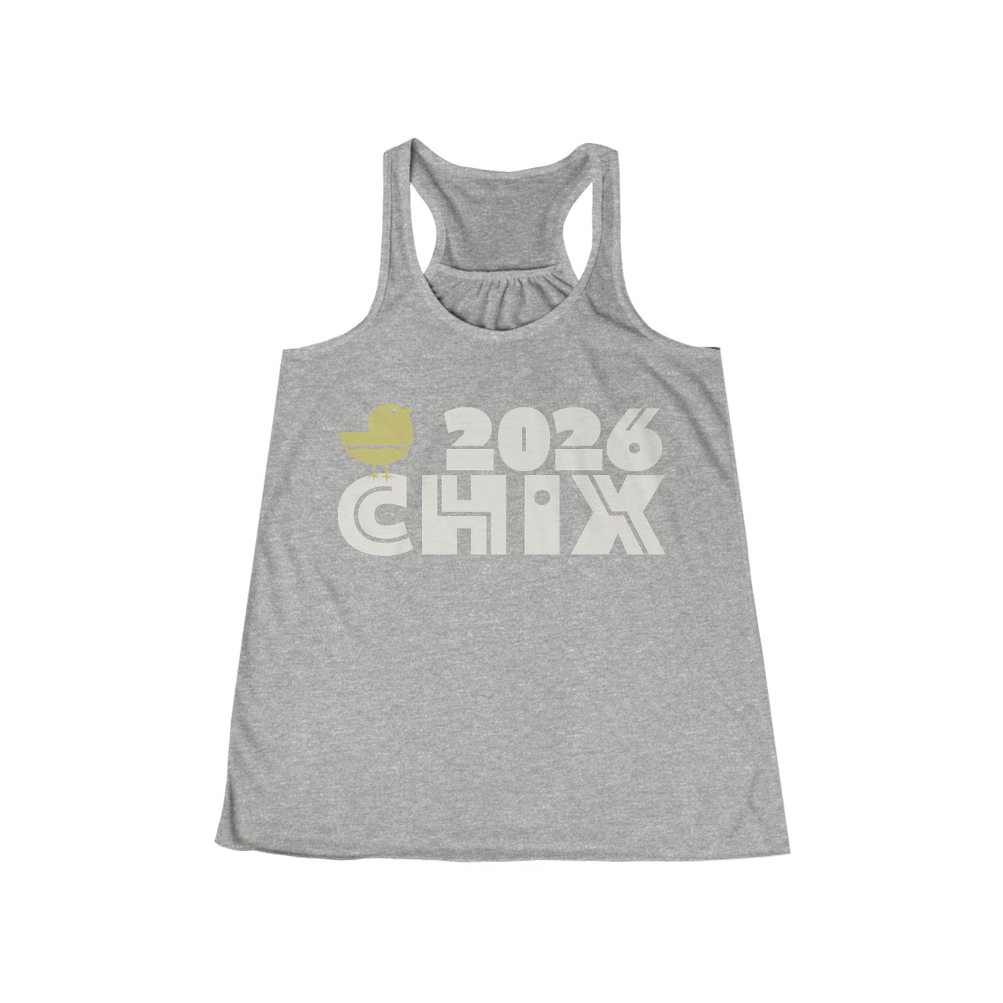 2026 Chix Racerback Tank - light logo