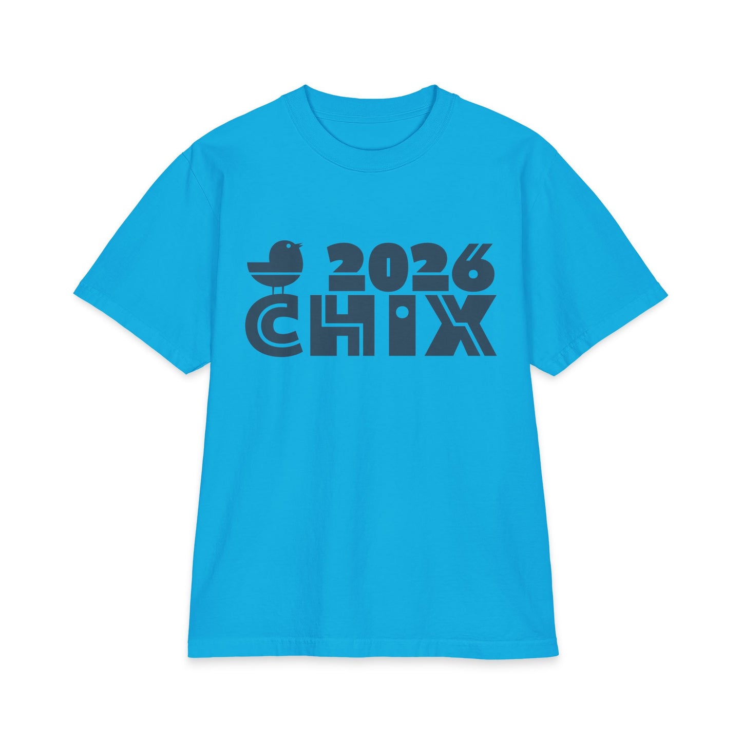 2026 Chix T-Shirt — dark logo on right arm and front