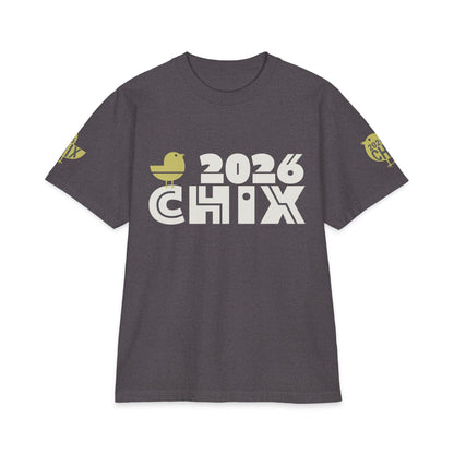 2026 Chix T-Shirt — light logo on left arm and front