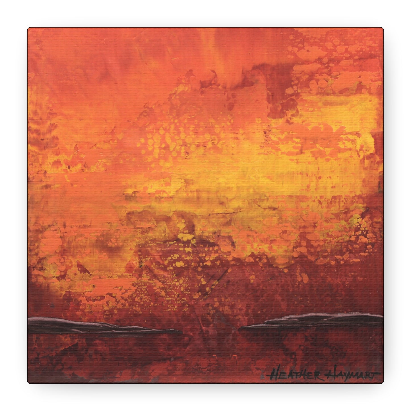 Engulf - Square Canvas Art Print