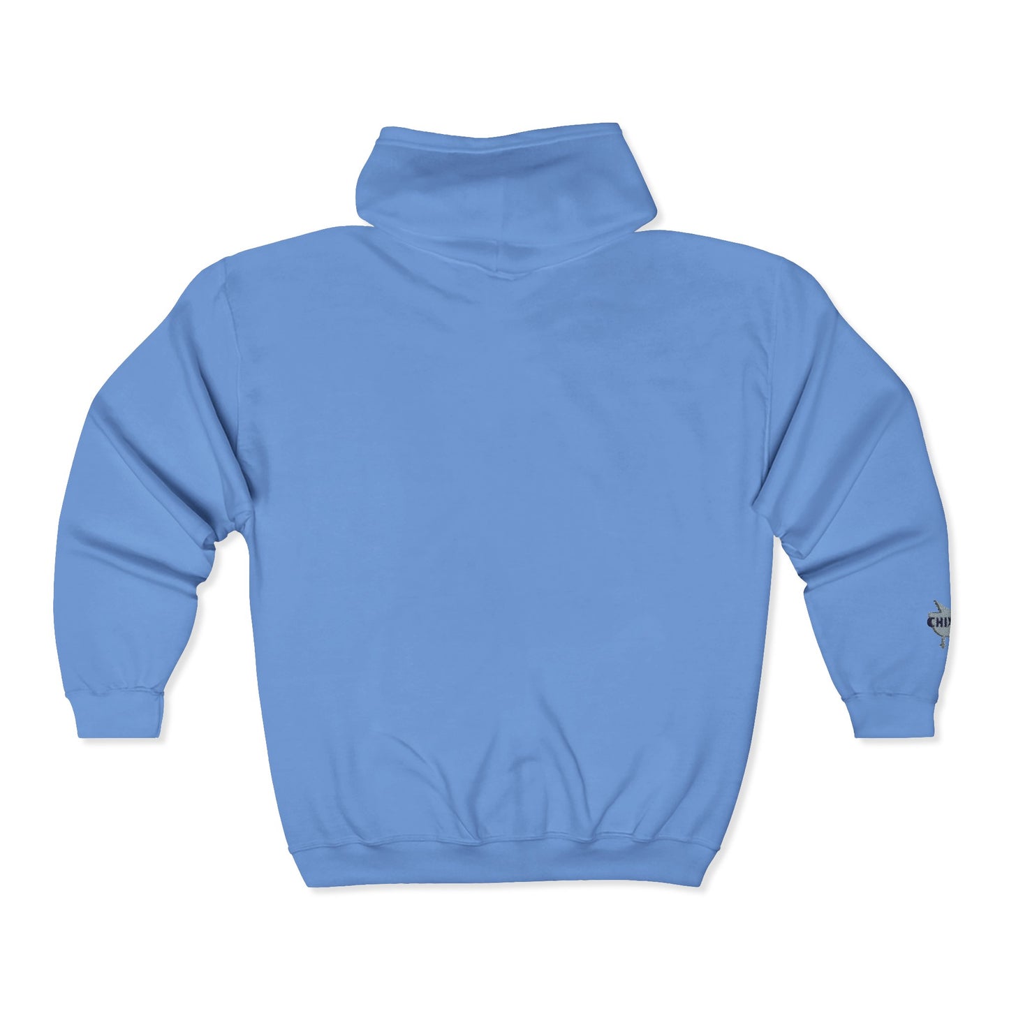 Chix 2026 Full-Zip Hoodie — embroidered dark logos on chest and wrist
