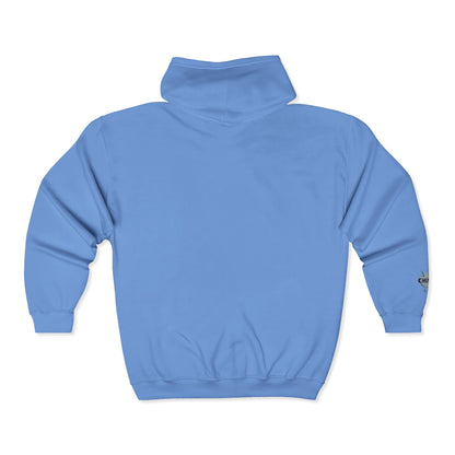 Chix 2026 Full-Zip Hoodie — embroidered dark logos on chest and wrist