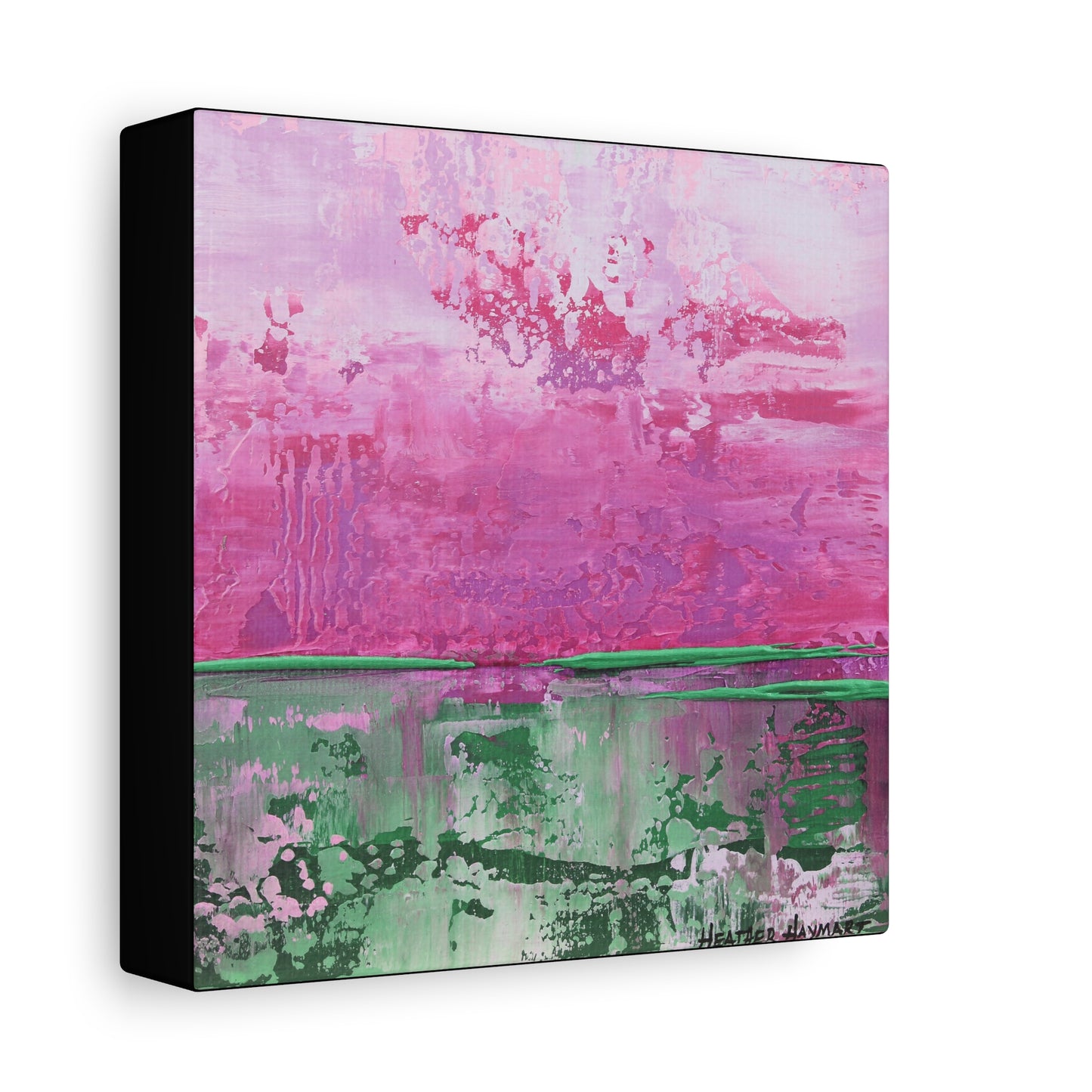 Pretty Drizzle - Square Canvas Art Print