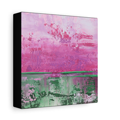 Pretty Drizzle - Square Canvas Art Print