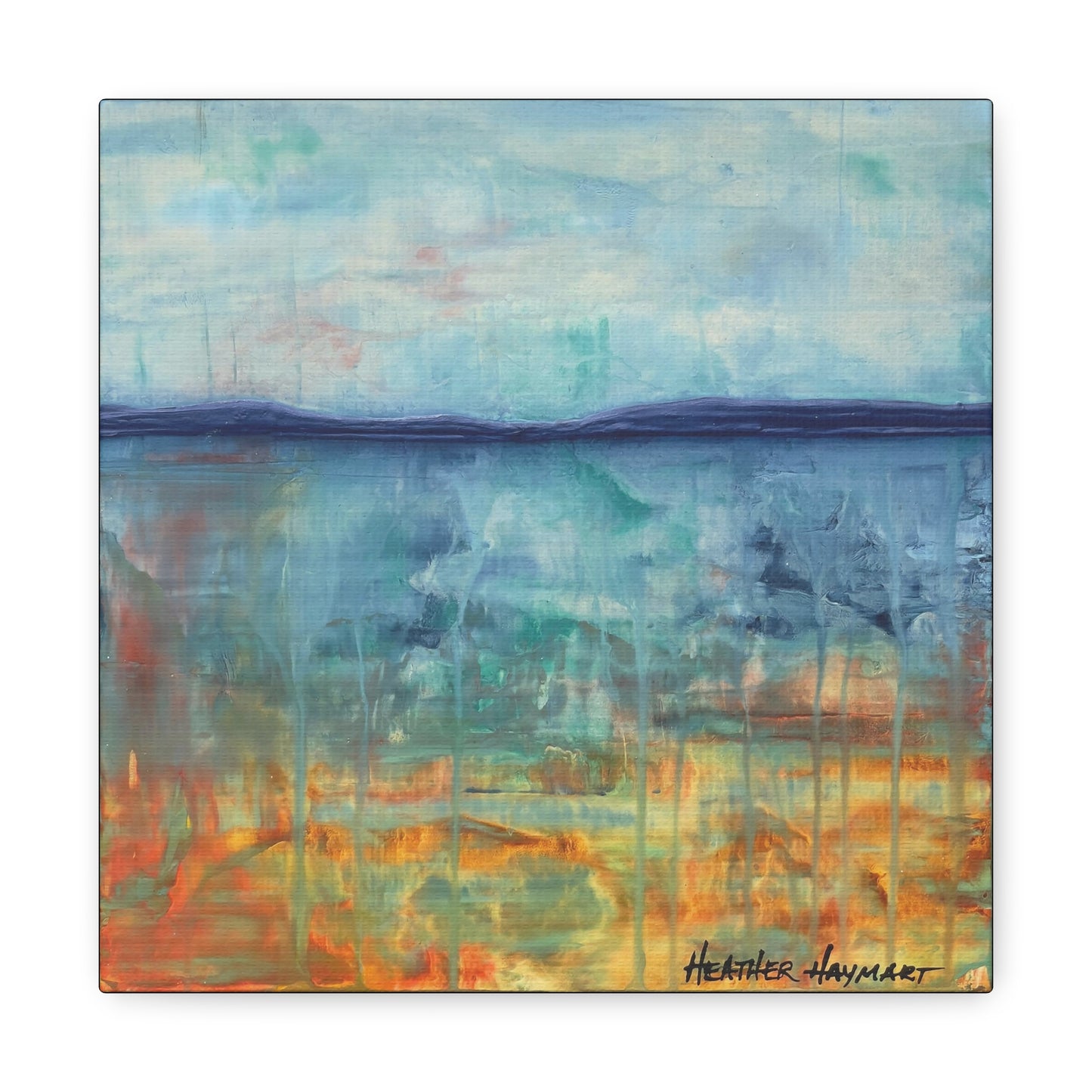 Liquid Sunset - Unframed Gallery Wrapped Canvas