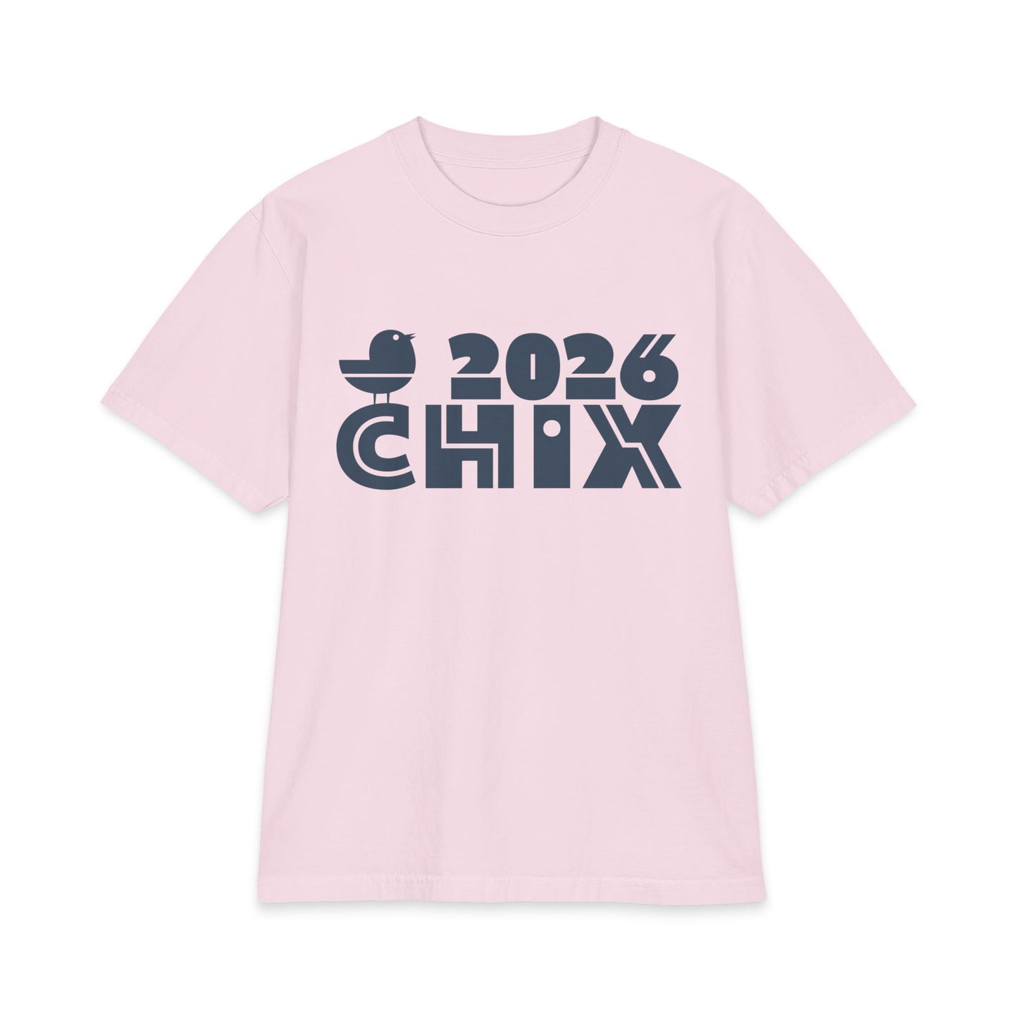 2026 Chix T-Shirt — dark logo on right arm and front