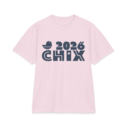 2026 Chix T-Shirt — dark logo on right arm and front