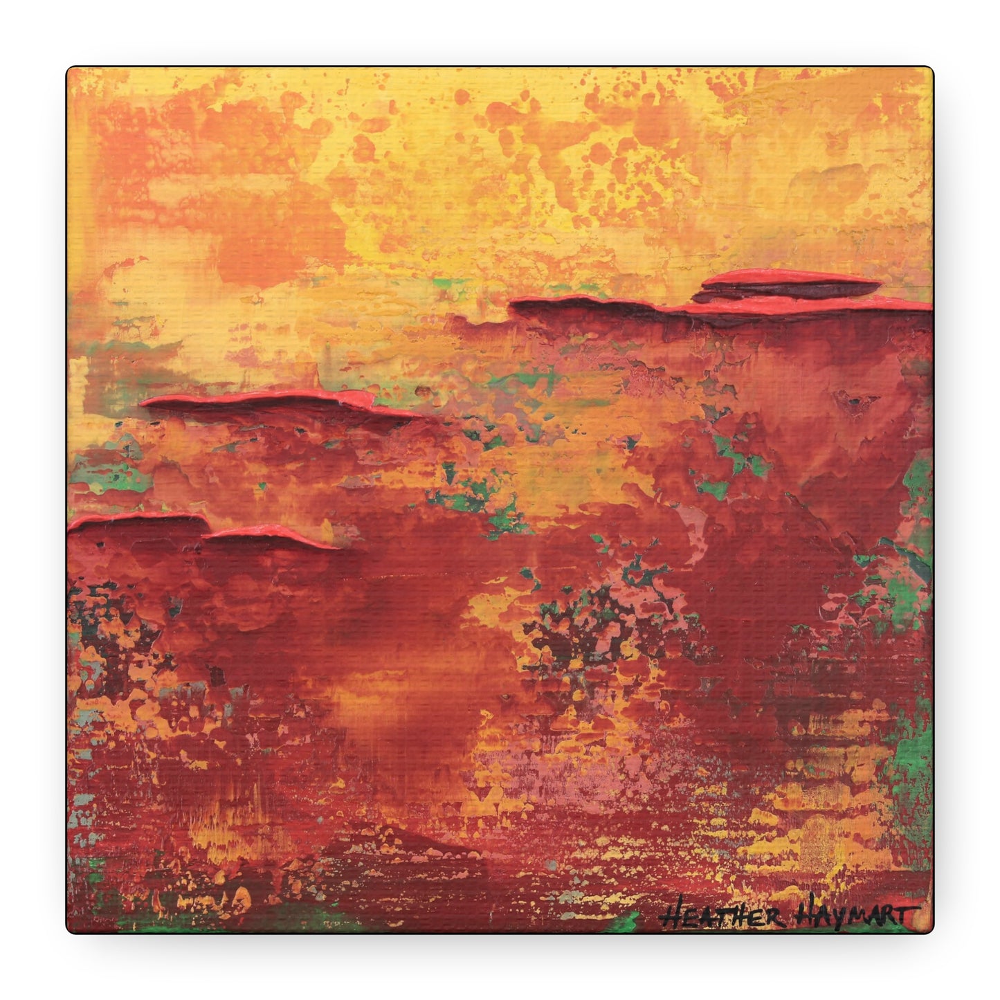 Feel the Color - Square Canvas Art Print