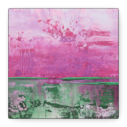 Pretty Drizzle - Square Canvas Art Print