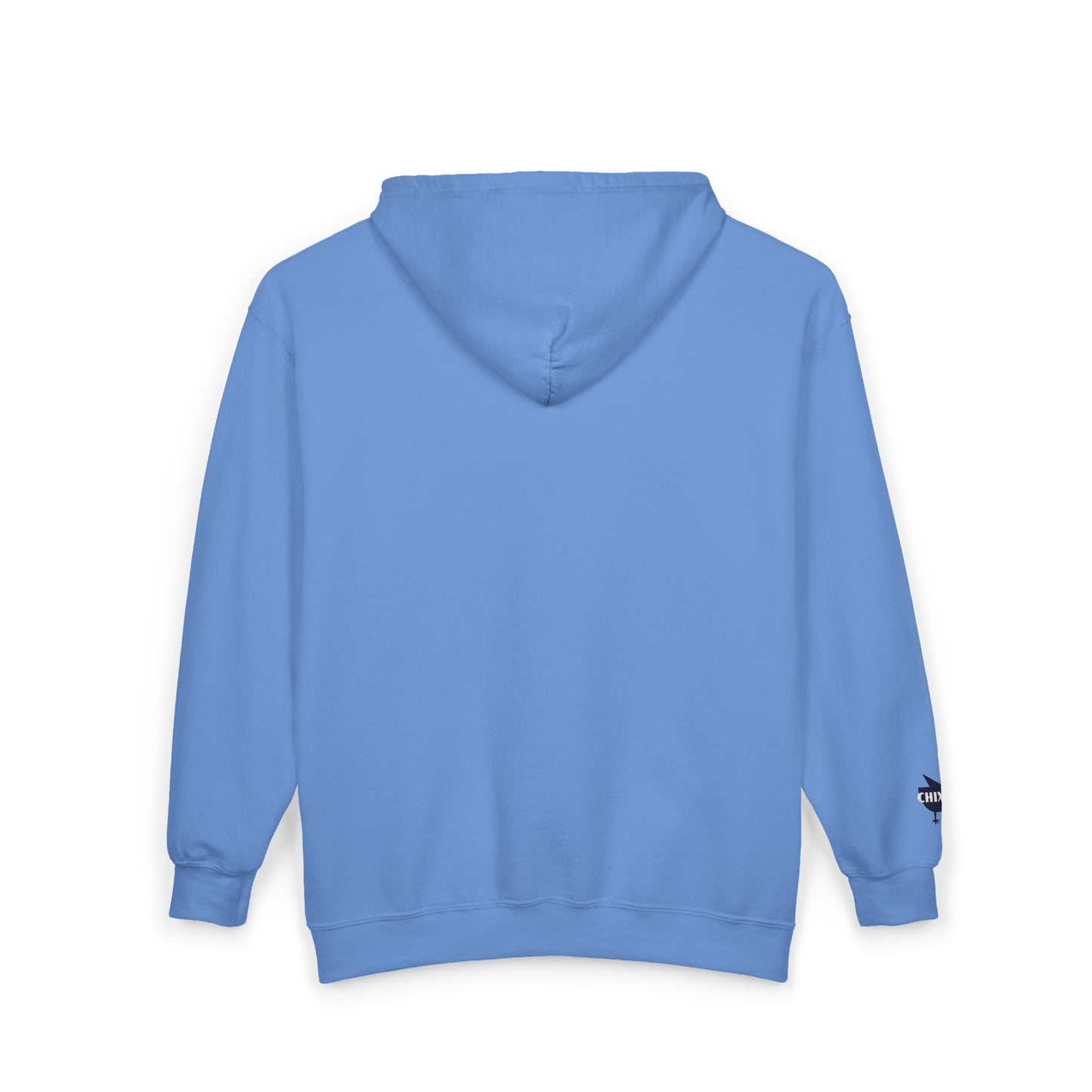 Chix 2026 Full-Zip Hoodie — embroidered dark logos on chest and wrist