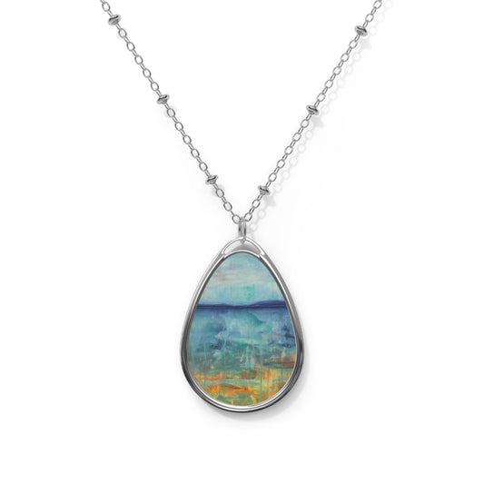 Art Necklace - Liquid Sunset