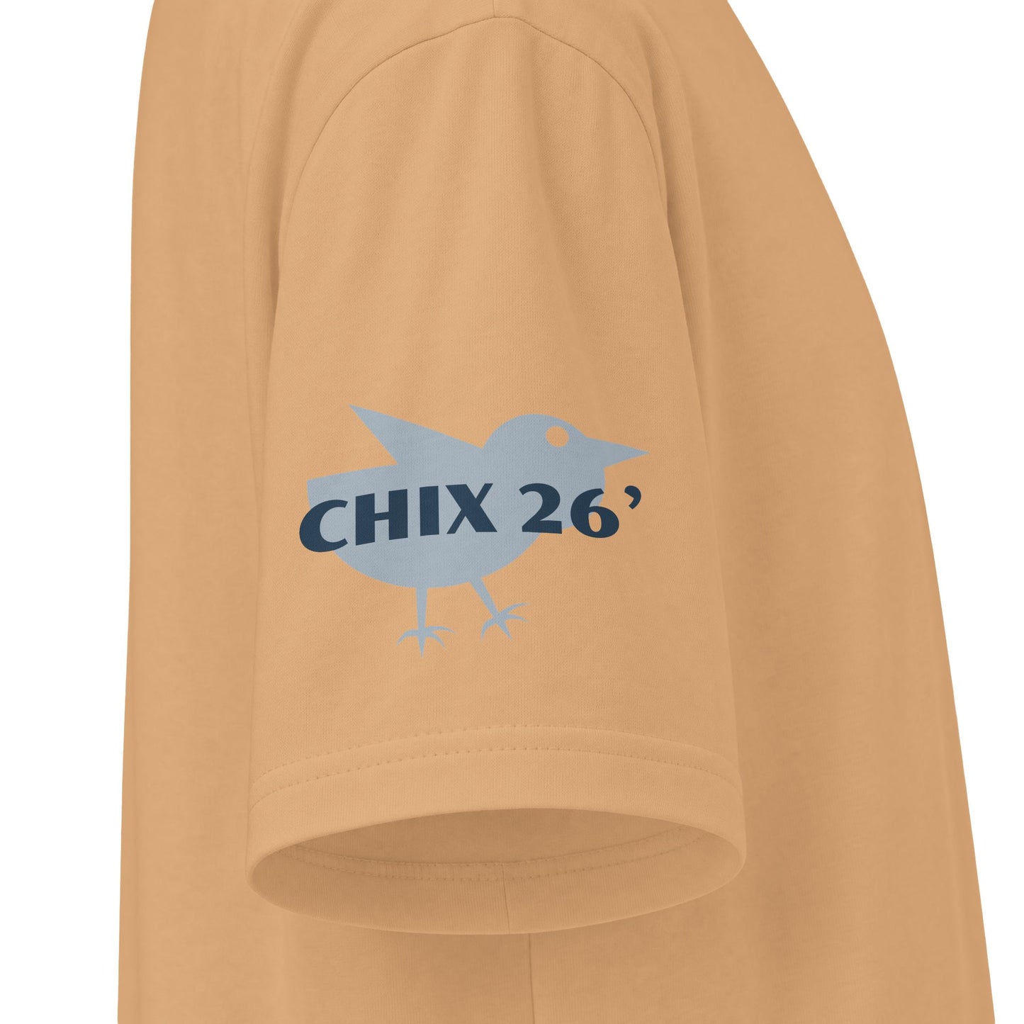 2026 Chix T-Shirt — dark logo on right arm and front