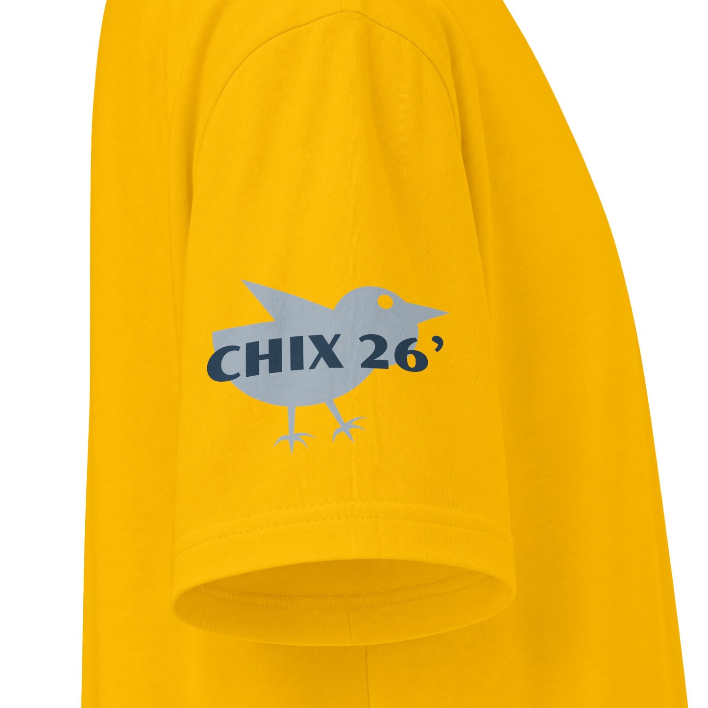 2026 Chix T-Shirt — dark logo on right arm and front