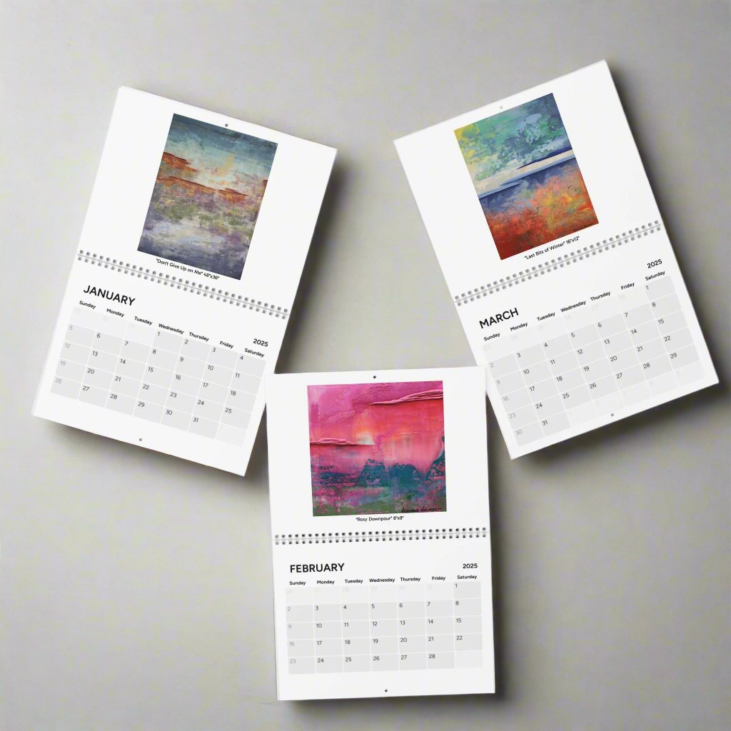 2025 Art Calendar - January, February, March