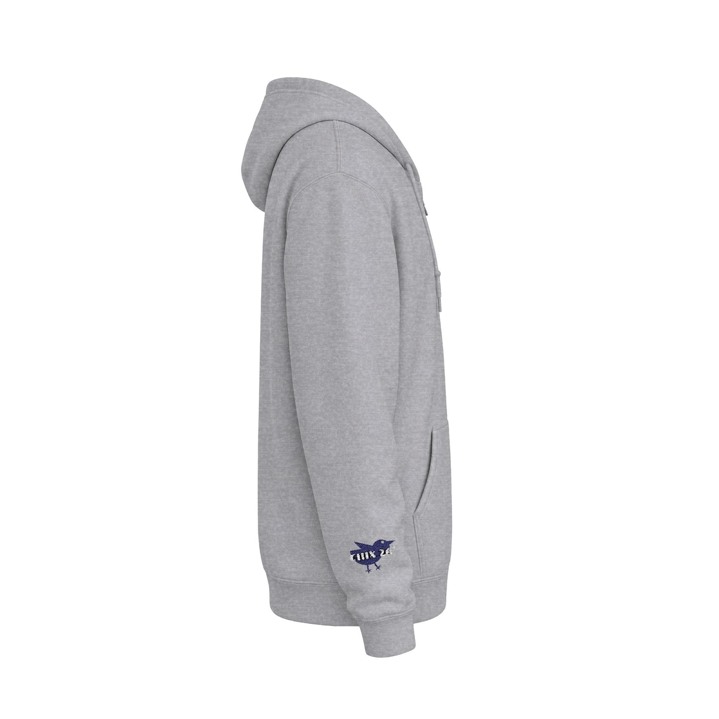 Chix 2026 Full-Zip Hoodie — embroidered dark logos on chest and wrist