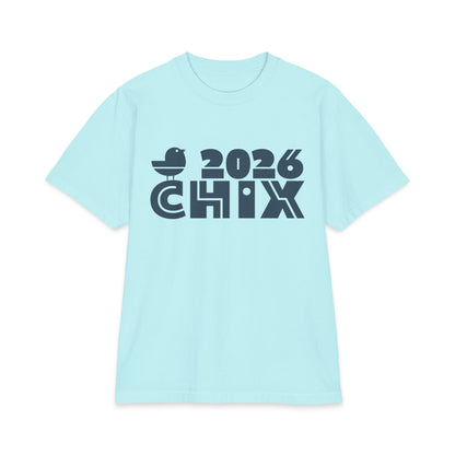 2026 Chix T-Shirt — dark logo on right arm and front