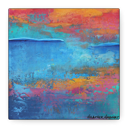 Colors Float - Square Canvas Art Print