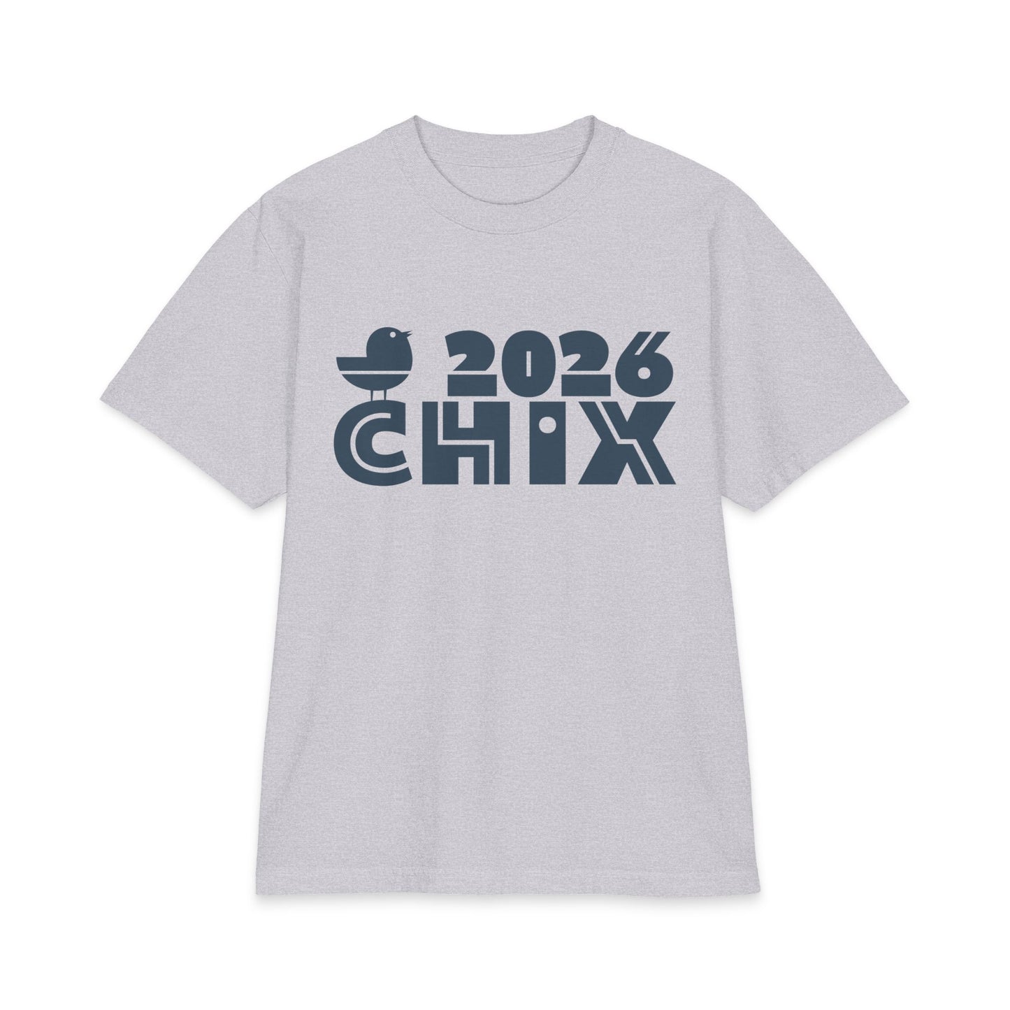 2026 Chix T-Shirt — dark logo on right arm and front