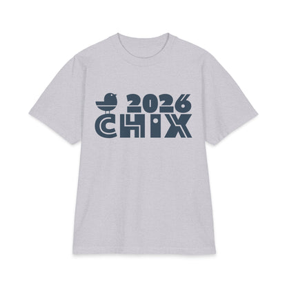 2026 Chix T-Shirt — dark logo on right arm and front