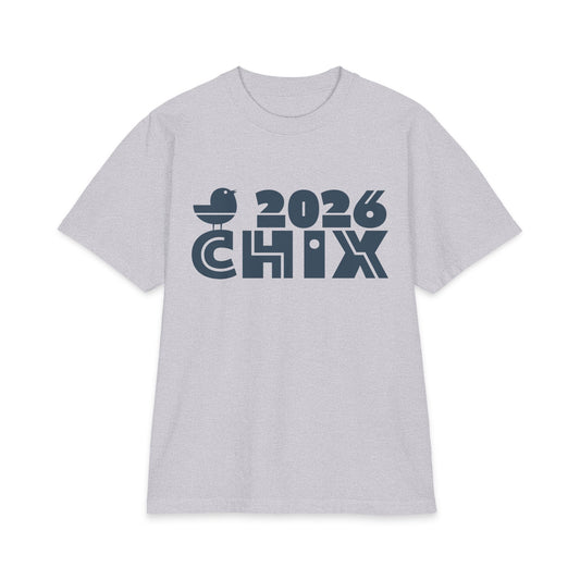 2026 Chix T-Shirt — dark logo on right arm and front