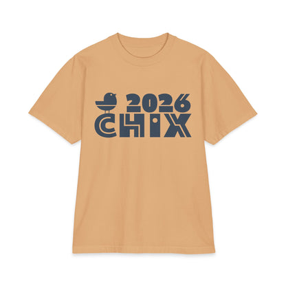 2026 Chix T-Shirt — dark logo on right arm and front